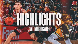 Wisconsin Basketball: Highlights at Michigan (2/26/23)