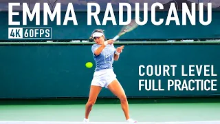 Emma Raducanu | Court Level Practice PART2 [2023 IW]