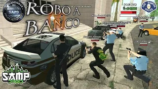 ASISTIENDO A UN ROBO A BANCO 🏦🚓👮‍♂️ EN SAMPDROID | GTA SAMP ANDROID ROLEPLAY