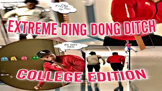 EXTREME DING DONG DITCH *COLLEGE EDITION* 🏃🏽‍♂️🚪 #Prank #college #gonewrong