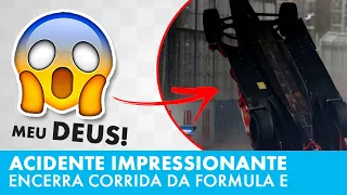 Acidente IMPRESSIONANTE encerra corrida da Formula E