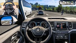Volkswagen Amarok - Euro Truck Simulator 2 [Steering Wheel Gameplay]