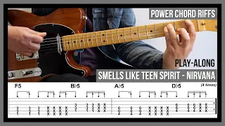 Smells Like Teen Spirit (TAB) - Power Chord Guitar Riffs - Nirvana