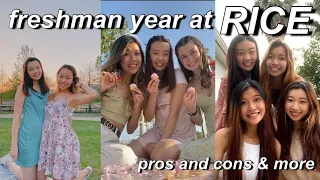 honest rice freshman year recap // pros and cons, classes, etc.