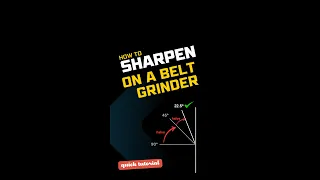 How to sharpen a knife on belt grinder