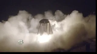 SpaceX Starhopper Launch Sparks Grass Fire
