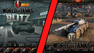 World of Tanks vs World of Tanks Blitz Graphics Comparison || How big is the difference?