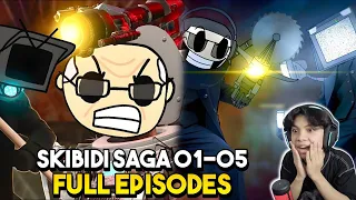 React THE SKIBIDI SAGA FULL EPISODE 01 - 05