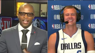 Luka Doncic & Kristaps Porzingis On Playing Together, Mavericks Interview   2019 NBA Media Day