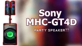 Sony MHC-GT4D Portable DJ System Review & Features 2017 | Reviewrounder