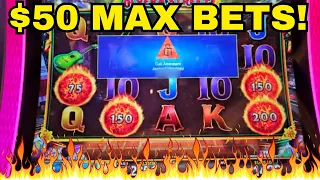 3 JACKPOTS! MAX BETTING FOR THE MASSIVE MAJOR!!! FIRE LINK WAS ON FIRE 🔥