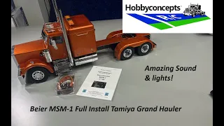 1/14 Tamiya Grand Hauler Beier MSM-1 Full Install - Wow!