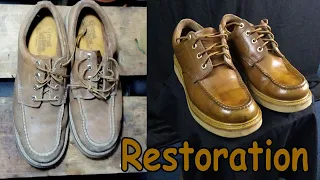 Wolverine's shoes restoration repair, restoration shoes (thrift store)