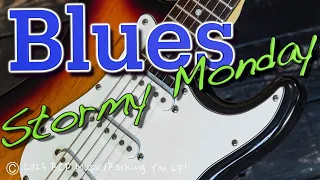 Blues guitar backing track in A