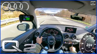 2021 Audi Q2 35 TFSI 150HP - Autobahn Top Speed Drive POV