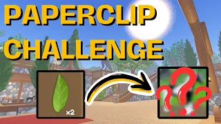 DOING THE PAPERCLIP CHALLENGE WITH A LEAF! | Wild Horse Islands