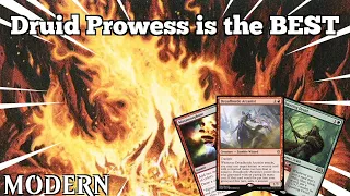 Druid Prowess is the BEST | RG Prowess | WOE Modern | MTGO