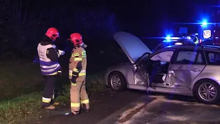 JAWOR. Zderzenie BMW z Audi