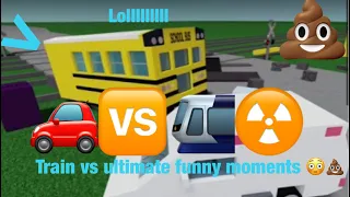 Train vs car ultimate funny moments