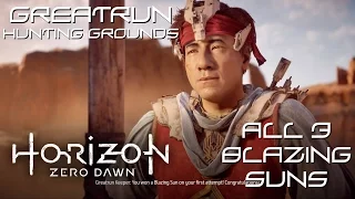How to Earn All 3 Blazing Sun Medals at Greatrun Hunting Grounds - Horizon Zero Dawn