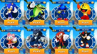 Sonic Dash All 52 Characters Unlocked - Movie Sonic Movie Knuckles Movie Tails