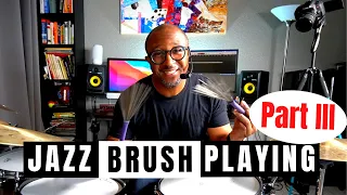 HOW TO PLAY JAZZ BRUSHES - FAST TEMPOS, 3/4 TIME, BALLADS AND MORE | Jazz Drummer Q-Tip of the Week