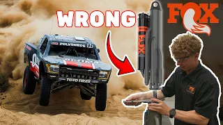 I almost wrecked a $50,000 Set of Revolutionary Fox Trophy Truck Shocks!!