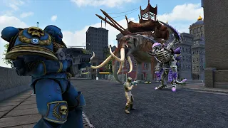 8,000,000 TYRANIDS & MUMAKIL ARE ATTACK THE CITY - WARHAMMER 40K - Ultimate Epic Battle Simulator 2