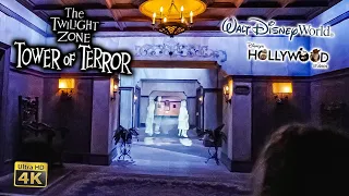 The Twilight Zone Tower of Terror On Ride Low Light 4K POV Walt Disney World 2022 10 24