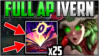 JUNGLE NERFS MADE IVERN S+ TIER! (FULL AP IVERN CARRY MODE) - Ivern Beginners S13 League of Legends