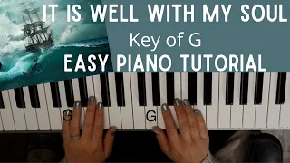 It is Well With My Soul -Horatio Gates Spafford (Key of G)//EASY Piano Tutorial