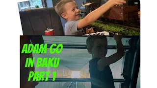 GO Adam goes International! Baku Funicular and Restaurant that serves you drinks on a train