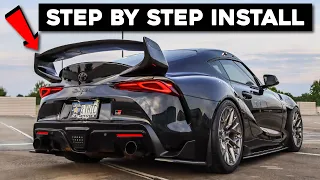 How To Install The StreetHunter Supra Wing! (Complete Install Tutorial)