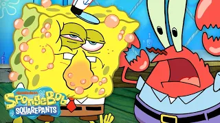 Is SpongeBob Allergic To Krabby Patties?! 😱 "Allergy Attack" Full Scene | SpongeBob