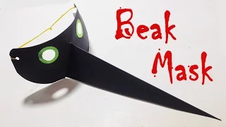 Halloween Mask - How to make a Bird Beak Mask with Paper - TLT Lab
