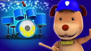 Bingo | Kindergarten Nursery Rhymes | Compilation Of Videos For Babies by Farmees