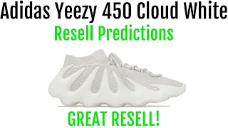 adidas Yeezy 450 Cloud White   Resell Predictions   Great Resell! Good Personals!