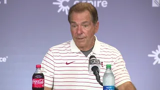 Alabama coach Nick Saban press conference after win over Ole Miss