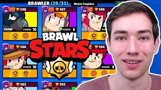 500 TROPHÄEN mit jedem Brawler! 🏆😯 | Mein erstes Brawl Stars Video