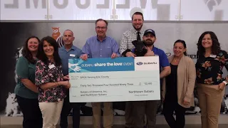 SPCA Serving Erie County receives over $30,000 from Northtown Subaru