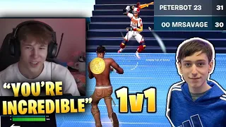 MrSavage vs. Peterbot - Fortnite 1v1