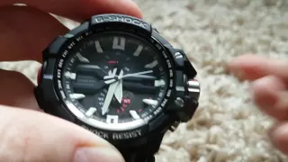 Casio G-Shock GW A1000-1A Overview and Settings (Wave Ceptor, Solar)