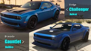 GTA V Bravado & Imponte vs Real life Dodge & more