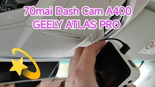 Установка видеорегистратора в штатное место USB & GEELY ATLAS PRO ДЖИЛИ АТЛАС ПРО 70mai A400