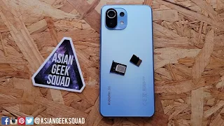 Xiaomi 11 Lite 5G NE - How to use SIM 1, 2 (dual nano SIM, microSD)