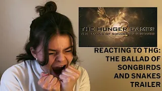 THE HUNGER GAMES: THE BALLAD OF SONGBIRDS AND SNAKES TRAILER REACTION