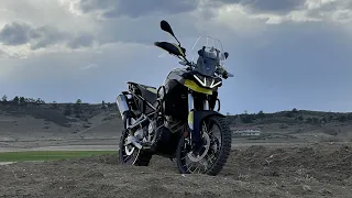 Motoz Tractionator Adventure and Dual Venture on wet roads, dirt and sand | Aprilia Tuareg 660