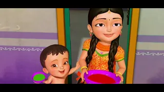 Rangbirangi Holi Song | Hindi Rhymes for Children | Color Song