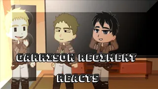 Garrison Regiment members reacts to Eren's trio | Gacha club AoT | Read the description