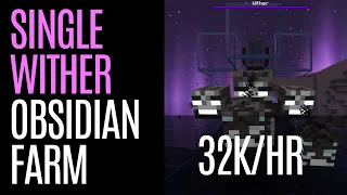 Simple Obsidian Farm (32k/hour) | Minecraft | Java 1.16.2+